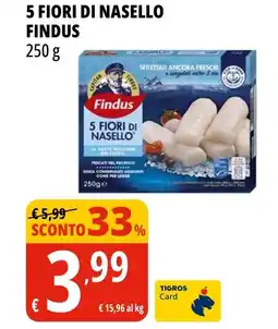 Tigros 5 fiori di nasello FINDUS offerta