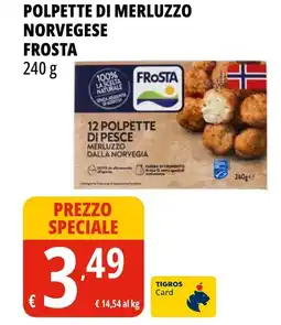 Tigros Polpette di merluzzo norvegese FROSTA offerta