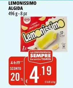 Tigros Lemonissimo ALGIDA offerta