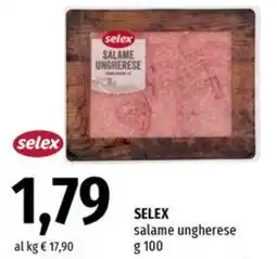 Famila Selex salame ungherese offerta