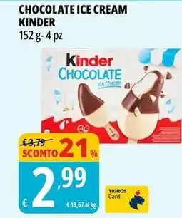 Chocolate ice cream KINDER