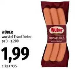 Famila WÜBER wurstel Frankfurter offerta
