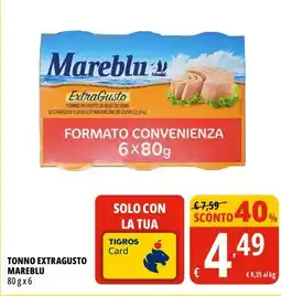Tigros Tonno extragusto MAREBLU offerta