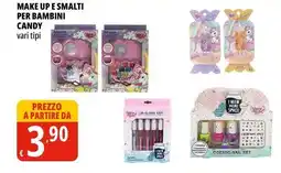 Tigros Make up e smalti per bambini CANDY vari tipi offerta