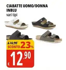 Tigros Ciabatte uomo/donna INBLU offerta