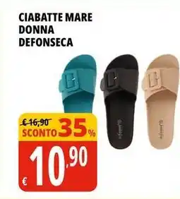 Tigros Ciabatte mare donna DEFONSECA offerta