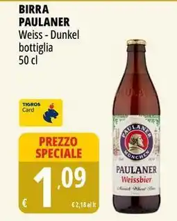 Tigros BIRRA PAULANER Weiss - Dunkel bottiglia offerta
