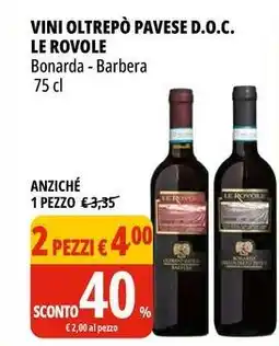 Tigros Vini oltrepò pavese d.o.c. LE ROVOLE Bonarda - Barbera offerta