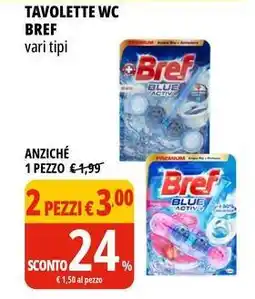 Tigros Tavolette wc BREF vari tipi offerta