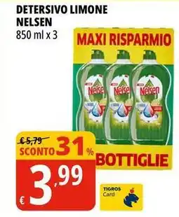Tigros Detersivo limone NELSEN offerta