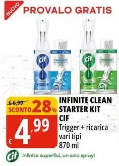Tigros Infinite clean starter kit CIF offerta