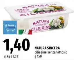 Famila Natura sincera ciliegine senza lattosio offerta