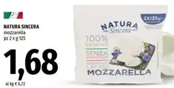 Famila Natura sincera mozzarella offerta