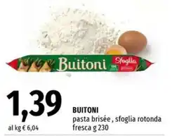 Famila Buitoni pasta brisée, sfoglia rotonda fresca offerta