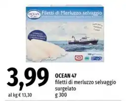 Famila OCEAN 47 filetti di merluzzo selvaggio surgelato offerta