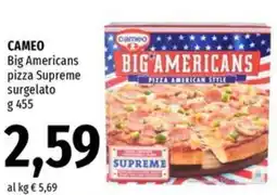 Famila Cameo big americans pizza supreme surgelato offerta