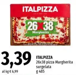 Famila Italpizza 26x38 pizza margherita surgelata offerta