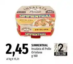 Famila Simmenthal insalata di pollo ortolana offerta