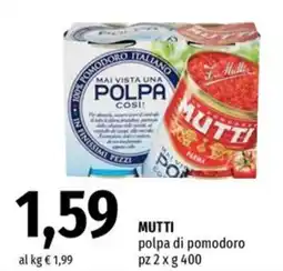 Famila Mutti polpa di pomodoro offerta