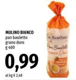 Famila Mulino bianco pan bauletto grano duro offerta