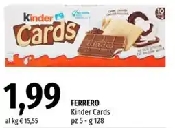 Famila FERRERO Kinder Cards offerta