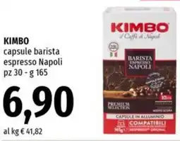 Famila KIMBO capsule barista espresso Napoli offerta
