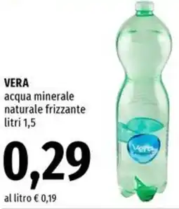 Famila Vera acqua minerale naturale frizzante offerta