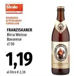 Famila Franziskaner birra weisse bavarese offerta