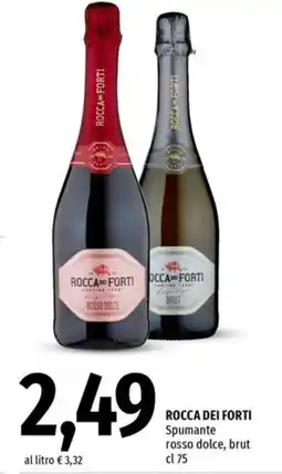 Famila Rocca dei forti spumante rosso dolce, brut offerta