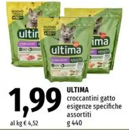 Famila Ultima croccantini gatto esigenze specifiche assortiti offerta