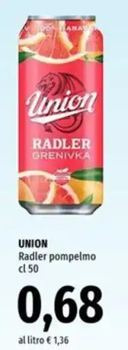Famila Union radler pompelmo offerta