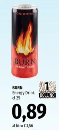 Famila Burn energy drink offerta
