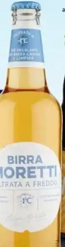 Famila Moretti birra filtrata a freddo offerta