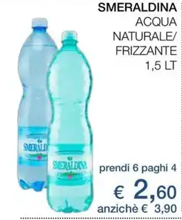 In Coop Smeraldina acqua naturale/ frizzante offerta