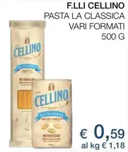 In Coop F.lli cellino pasta la classica vari formati offerta