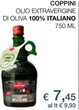 In Coop Coppini olio extravergine di oliva 100% italiano offerta