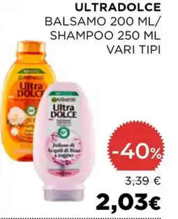 In Coop Garnier ultradolce balsamo / shampoo offerta