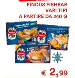 In Coop Findus fishbar vari tipi offerta