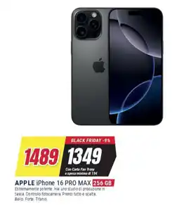 Trony APPLE iPhone 16 PRO MAX offerta
