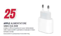 Trony APPLE ALIMENTATORE USB-C DA 20W offerta