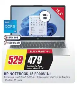 Trony HP NOTEBOOK 15-FD0081NL offerta