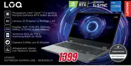 Trony LENOVO NOTEBOOK GAMING LOQ 83JEOODLIX offerta