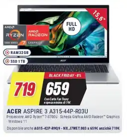 Trony ACER ASPIRE 3 A315-44P-R03U offerta