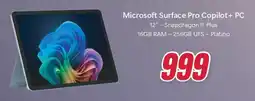 Trony Microsoft Surface Pro Copilot+ PC offerta