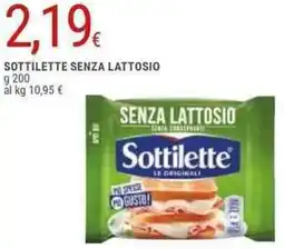 Doro Supermercati Sottilette senza lattosio offerta