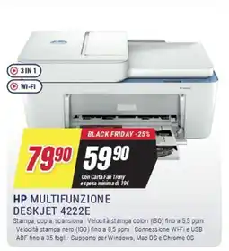Trony HP MULTIFUNZIONE DESKJET 4222E offerta