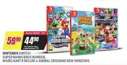 Trony Nintendo switch super mario bros wonder, mario kart 8 deluxe o animal crossing new horizons offerta