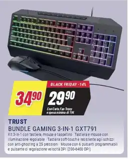 Trony TRUST BUNDLE GAMING 3-IN-1 GXT791 offerta