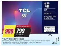 Trony TCL TV QLED 85" 85C655 offerta