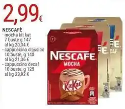 Doro Supermercati NESCAFÈ mocha kit kat 7 buste cappuccino classico 10 buste, offerta